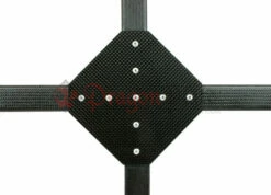 2" Square Tube Carbon Fiber Gusset 90° Cross