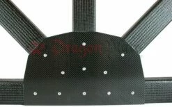 2" Square Tube Carbon Fiber Gusset "W"-Tee