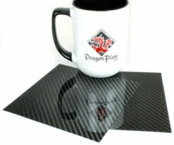 Two Sided Carbon Fiber Gloss Twill Sheet - 6" X 6" X 1/16"