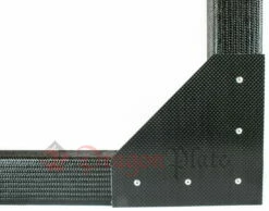 0.75" Square Tube Carbon Fiber Gusset 2D 90° Corner