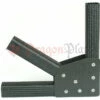 0.75" Square Tube Carbon Fiber Gusset 2D 90° Corner W/60°