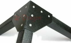 0.75" Square Tube Carbon Fiber Gusset 3D 90° Corner
