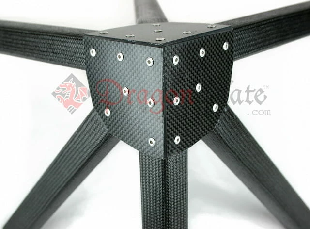 1" Square Tube Carbon Fiber Gusset 3D 90° Corner W/45 1 1" Square Tube Carbon Fiber Gusset 3D 90° Corner W/45