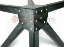 2" Square Tube Carbon Fiber Gusset 3D 90° Corner W/45°
