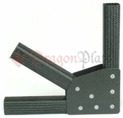 2" Square Tube Carbon Fiber Gusset 2D 90 Corner W/60°