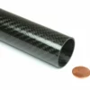 Carbon Fiber Roll Wrapped Telescoping Twill Tube ~ 1.125" ID X 24", Gloss Finish