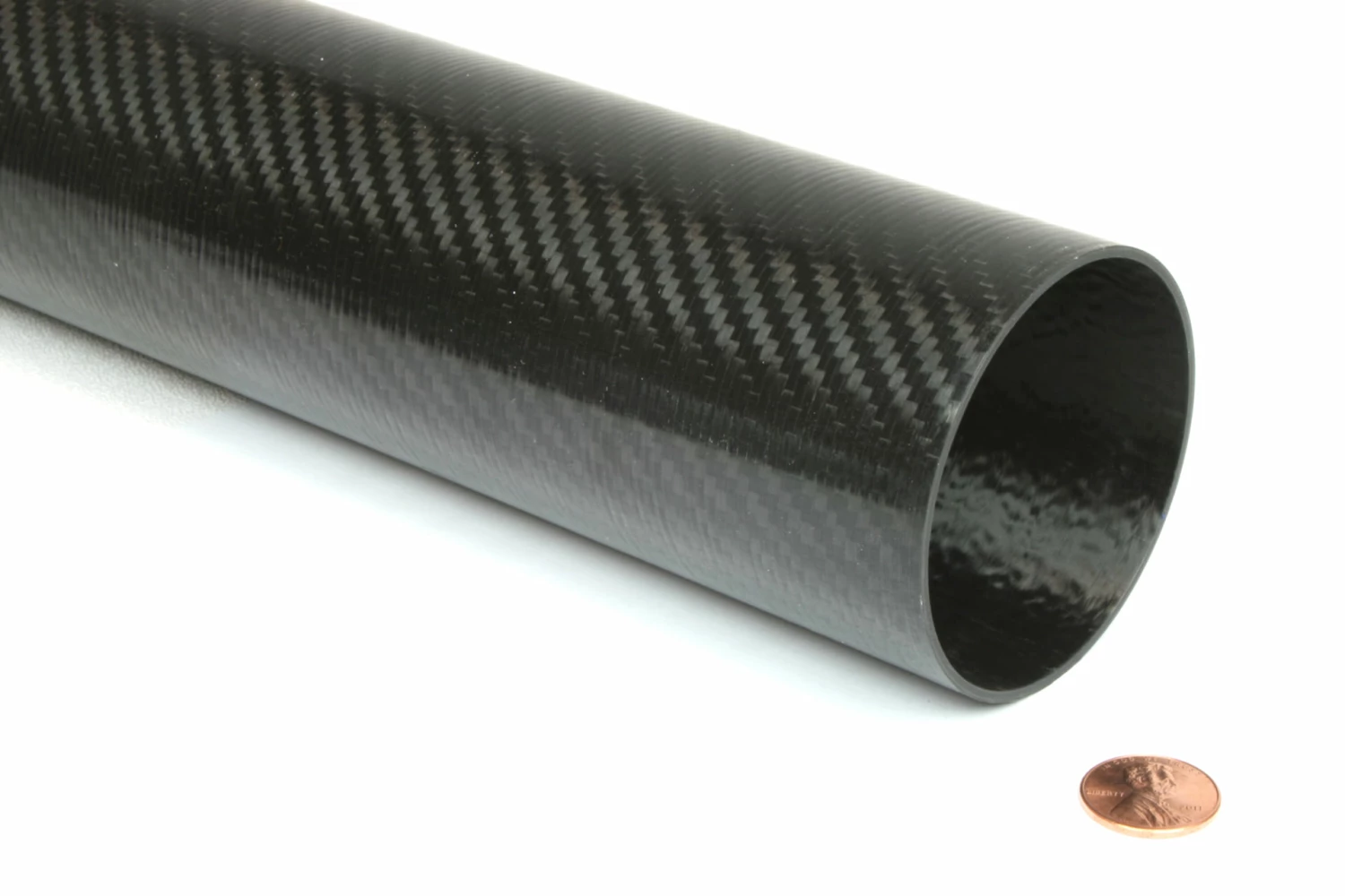 Carbon Fiber Roll Wrapped Telescoping Twill Tube ~ 2.5" ID X 24", Gloss Finish 1 Carbon Fiber Roll Wrapped Telescoping Twill Tube ~ 2.5" ID X 24", Gloss Finish