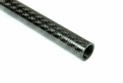 Carbon Fiber Roll Wrapped Twill Tube ~ 0.625" ID X 96", Gloss Finish