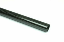 Carbon Fiber Roll Wrapped Twill Tube ~ 0.875" ID X 24", Gloss Finish