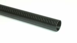 Carbon Fiber Roll Wrapped Twill Tube ~ 1" ID X 24", Gloss Finish