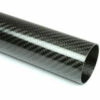 Carbon Fiber Roll Wrapped Twill Tube ~ 1.75" ID X 96", Gloss Finish