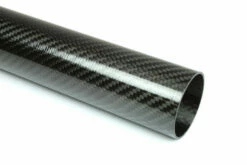 Carbon Fiber Roll Wrapped Twill Tube ~ 1.75" ID X 96", Gloss Finish