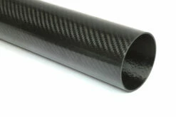 Carbon Fiber Roll Wrapped Twill Tube ~ 2.5" ID X 24", Gloss Finish