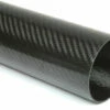 Carbon Fiber Roll Wrapped Twill Tube ~ 3.375" ID X 96", Thin Wall Gloss Finish