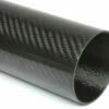 Carbon Fiber Roll Wrapped Twill Tube ~ 4" ID X 48", Gloss Finish
