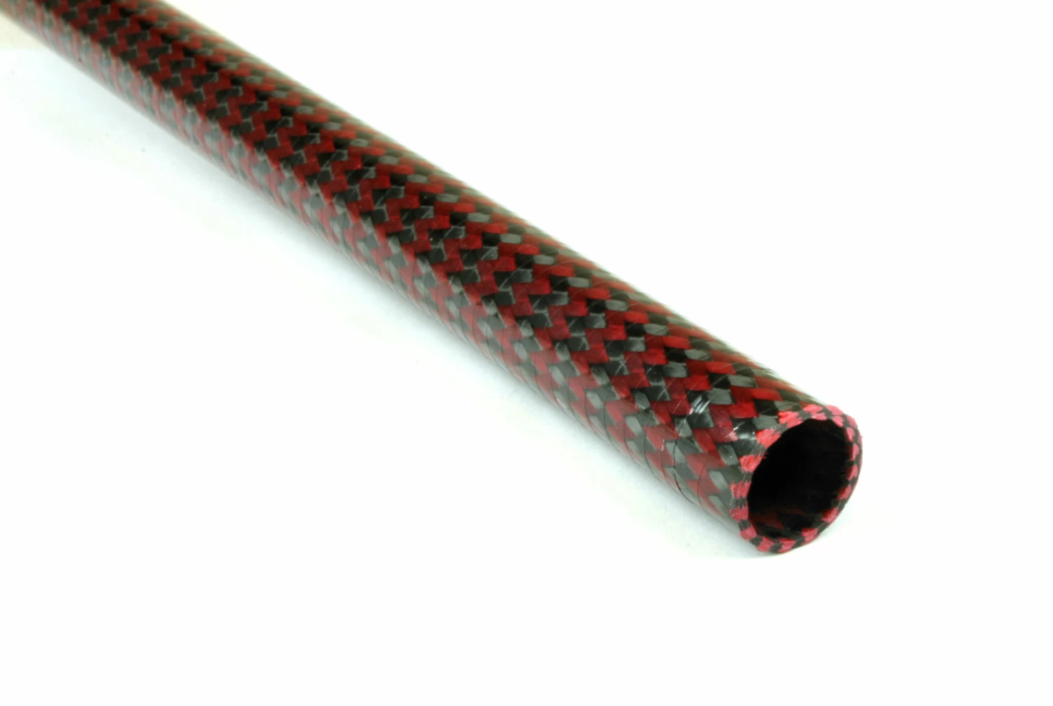 EconomyTube™ Braided Carbon/Red Kevlar Round Tubing ~ 0.5" ID X 72" 1 EconomyTube™ Braided Carbon/Red Kevlar Round Tubing ~ 0.5" ID X 72"
