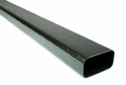 Braided Carbon Fiber Rectangular Tubing ~ 2" X 1" X 24"