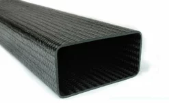 Braided Carbon Fiber Rectangular Tubing ~ 2" X 4" X 24"