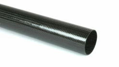 Braided Carbon Fiber Round Tubing ~ 1.125" ID X 96"