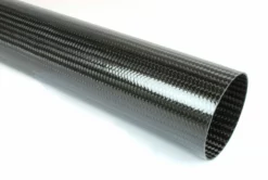 Braided Carbon Fiber Round Tubing ~ 3" ID X 24"