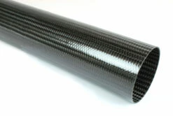 Braided Carbon Fiber Round Tubing ~ 3" ID X 48"