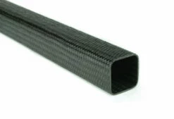 Braided Carbon Fiber Square Tubing ~ 0.75" X 0.75" X 48"