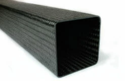 Braided Carbon Fiber Square Tubing ~ 3" X 3" X 96"