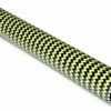 Braided Carbon/Yellow Kevlar Round Tubing ~ 1" ID X 96"