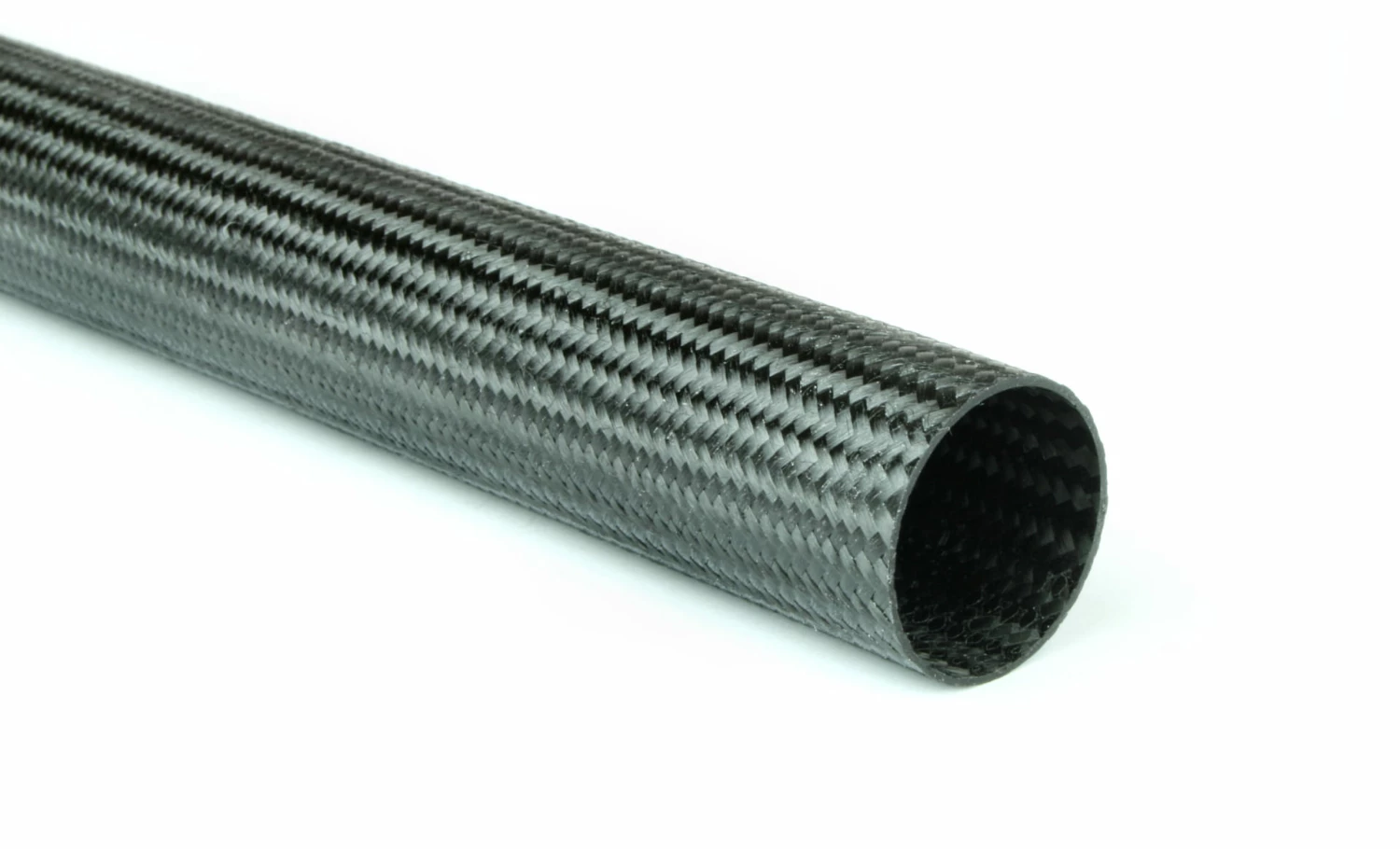 Braided EconomyTube™ Carbon Fiber Round Tubing ~ 1" ID X 96" 1 Braided EconomyTube™ Carbon Fiber Round Tubing ~ 1" ID X 96"