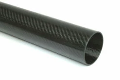 Carbon Fiber Roll Wrapped Twill Tube ~ 2" ID X 72", Gloss Finish