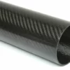 Carbon Fiber Roll Wrapped Twill Tube ~ 3" ID X 72", Gloss Finish