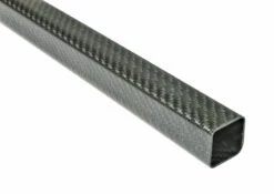 Carbon Fiber Roll Wrapped Twill Square Tube ~ 1.25" ID X 1.25" ID X 72"