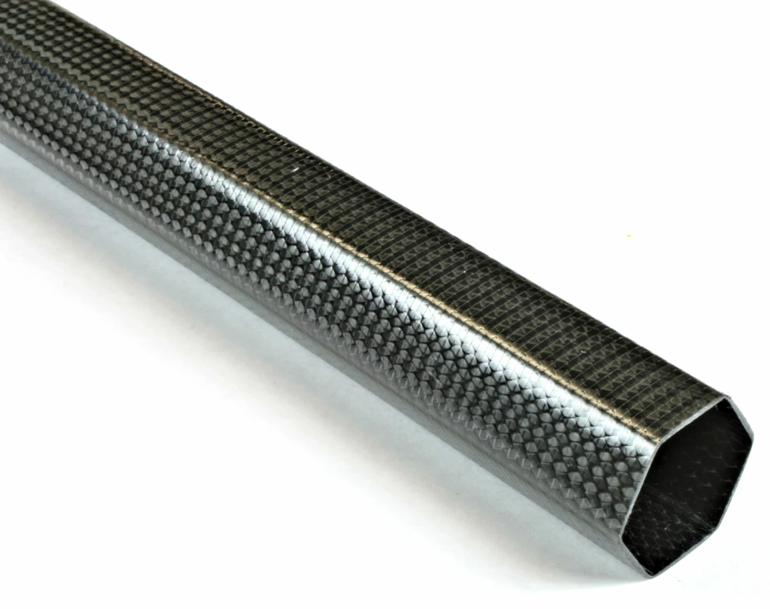Braided Carbon Fiber Hexagonal Tubing ~ 1.25" ID X 24" 1 Braided Carbon Fiber Hexagonal Tubing ~ 1.25" ID X 24"