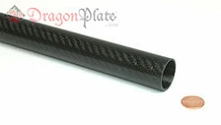 Carbon Fiber Roll Wrapped Telescoping Twill Tube ~ 1" ID X 72", Gloss Finish