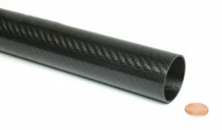 Carbon Fiber Roll Wrapped Telescoping Twill Tube ~ 1.375" ID X 72", Gloss Finish