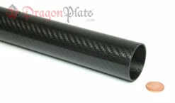 Carbon Fiber Roll Wrapped Telescoping Twill Tube ~ 1.5" ID X 72", Gloss Finish