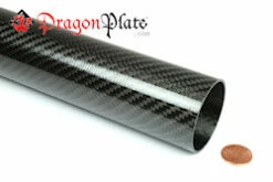Carbon Fiber Roll Wrapped Telescoping Twill Tube ~ 1.75" ID X 72", Gloss Finish