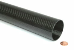 Carbon Fiber Roll Wrapped Telescoping Twill Tube ~ 2.125" ID X 72", Gloss Finish