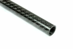 Carbon Fiber Roll Wrapped Twill Tube ~ 0.625" ID X 72", Thin Wall Gloss Finish