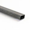 Carbon Fiber Roll Wrapped Twill Rectangle Tube ~0.75" X 1.5" X 24" (Uni/Twill)