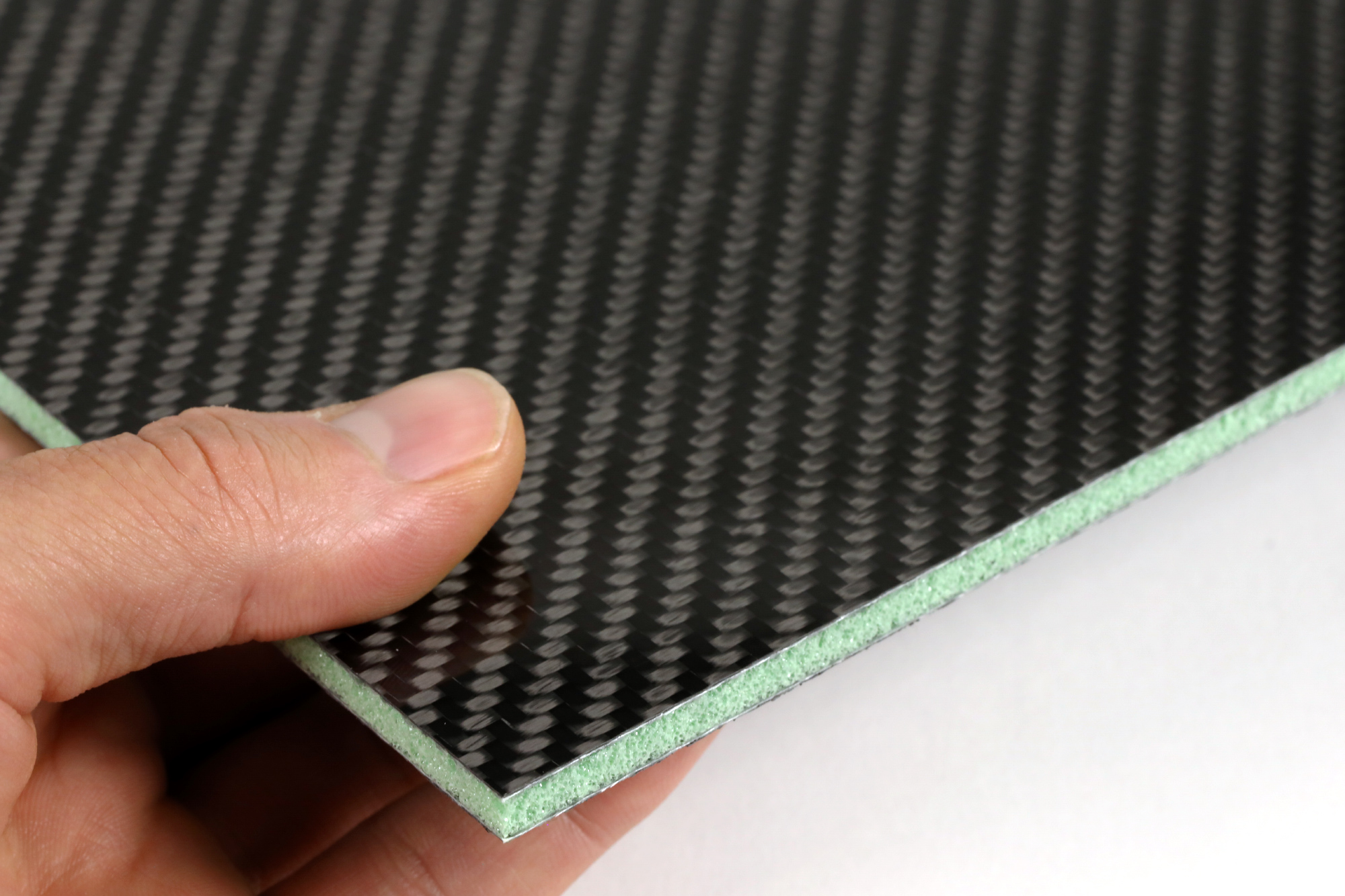 Gazebo Parts Direct Sales Store -Home Tools Sales Shop FCP RI 6 carbon fibre foam cored panel in hand closeup
